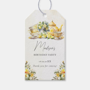 Geburtstags-Lemonentee-Party im Vintage-Stil - Dan Geschenkanhänger