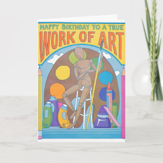 Geburtstags-Letterpress-Karte Kunstwerk Karte