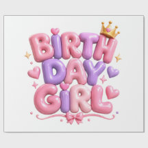 Geburtstags Mädchen Ballon Buchstaben PNG | Süße r