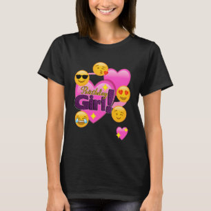 Geburtstags-Mädchen Emojis (Herz) T-Shirt