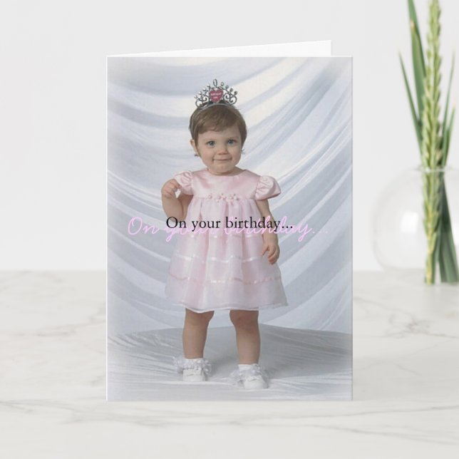 Geburtstags-Mädchen Karte (Vorderseite)