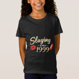 Geburtstags Mädchen Teenager T-Shirt „Töten seit 1