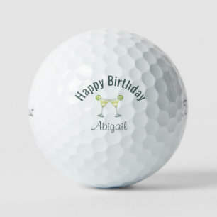 Geburtstags-Margarita-Toast Benutzerdefiniert Titl Golfball