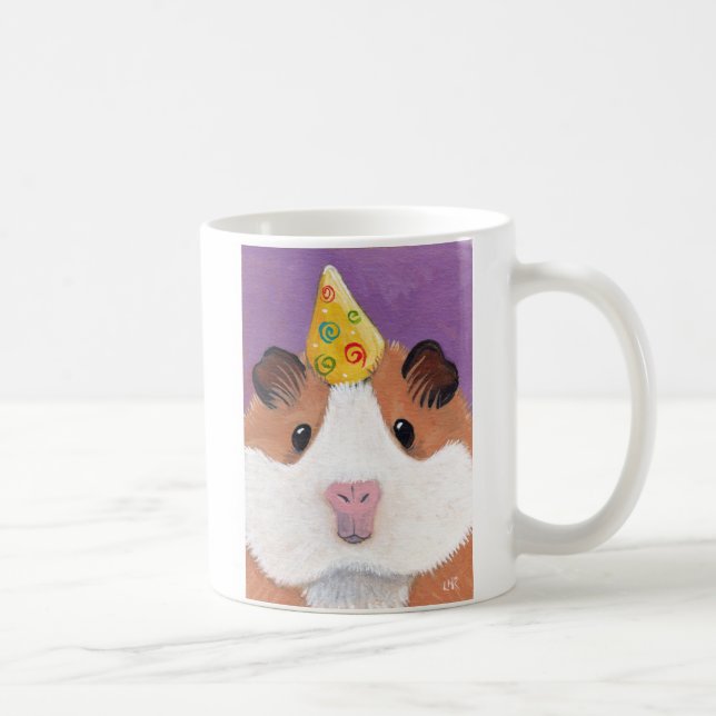 Geburtstags-Meerschweinchen Kaffeetasse (Rechts)