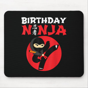 Geburtstags-Ninja - Kinder-Ninja-Geburtstagsfeier Mousepad