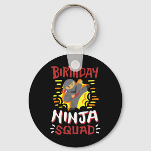 Geburtstags-Ninja-Trupp Karate Mädchen Jungen Kid Schlüsselanhänger