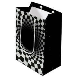 Geburtstags-Optische Täuschung Schwarzes Loch Mittlere Geschenktüte