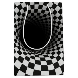 Geburtstags-Optische Täuschung Schwarzes Loch Mittlere Geschenktüte
