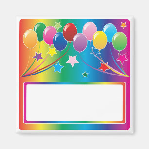 Geburtstags-Party-Ballone Magnet