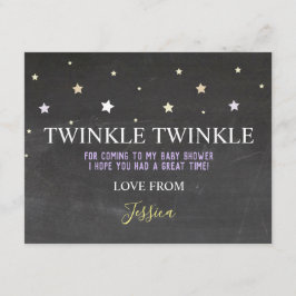 Geburtstags-Party danken Ihnen, zu funkeln wenig Dankeskarte