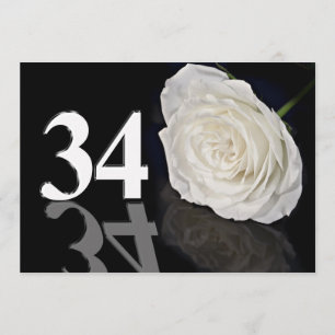 Geburtstags-Party Einladung 34 Jahre alt