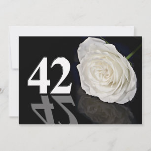 Geburtstags-Party Einladung 42 Jahre alt