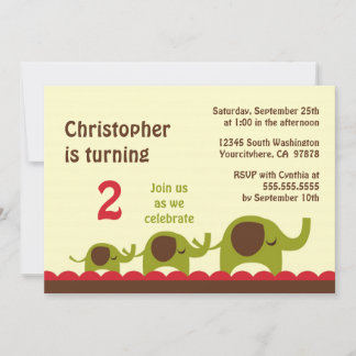 Geburtstags-Party Einladung des Retro