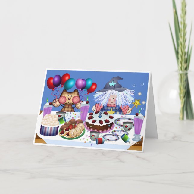 Geburtstags-Party Karte (Vorderseite)