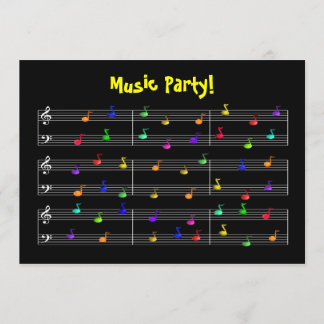 Geburtstags-Party-Musik-kundengerechte Einladung