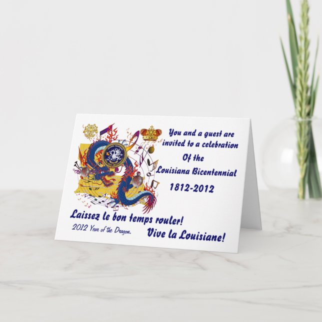 Geburtstags-Party wichtiges Louisiana sehen Einladung (Vorderseite)