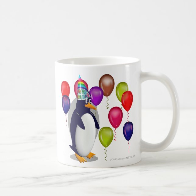 Geburtstags-Pinguin Tasse (Rechts)