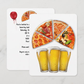 Geburtstags Pizza Party Einladung