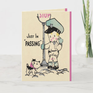 Geburtstags-Polizei kardiert Karte