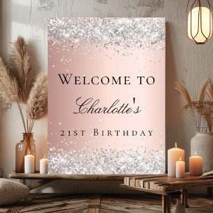 Geburtstags-Rose Goldmedaille Poster