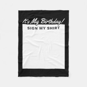 Geburtstags-Schild-Shirt Lustiges Perfektes Gesche Fleecedecke