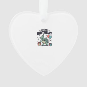 Geburtstags-Schildkröten-Party-Vektordesign_1 Ornament