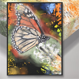 Geburtstags-Schmetterling-Kunstleinwanddruck Leinwanddruck
