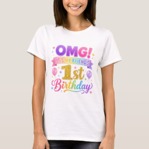 Geburtstags-Shirt für den ersten Freund, OMG Es is T-Shirt