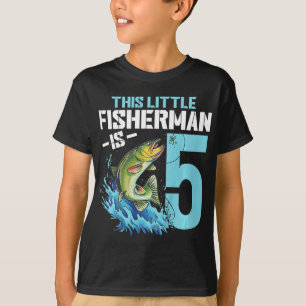 Geburtstags-Shirt für Kinderangler 5 Jahre alter J T-Shirt