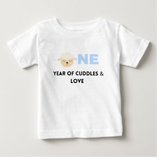 Geburtstags-Shirt für kleine Lämmer Baby T-shirt