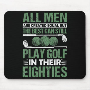 Geburtstags-Shirt Herren Golfen Alle Gleich Mousepad