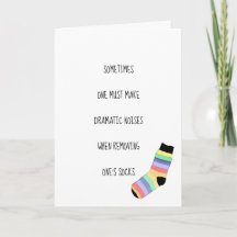 Geburtstags-Socken-Karte