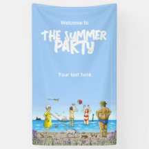 Geburtstags-Sommer-Strandparty