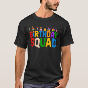 Geburtstags-Squad-Master-Builder-Building-Brick-Bl T-Shirt