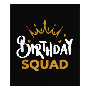 Geburtstags-Squad-Partei Passende lustige Familie Fotodruck