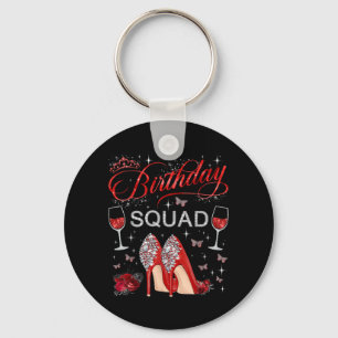 Geburtstags-Squad Schmetterlinge High Heels Diva S Schlüsselanhänger