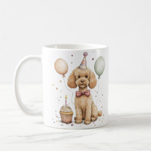 Geburtstags Standard Pudel Hund Kaffeetasse
