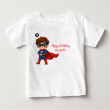 Geburtstags-Superhelden-Kinder-T-Shirt