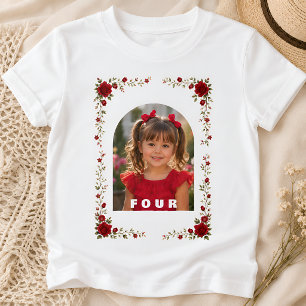 Geburtstags-T-Shirt für Mädchen, 4 Jahre T-Shirt