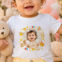 Geburtstags-T-Shirt mit individuellem Foto und gel
