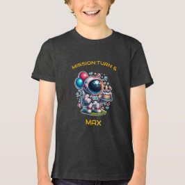 Geburtstags-T-Shirt Weltraumforscher Astronaut Jun Tri-Blend Shirt