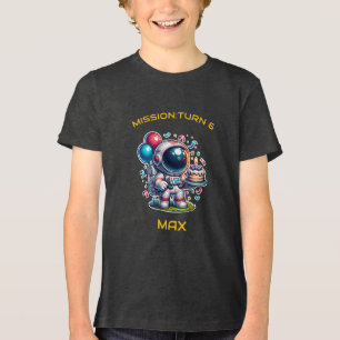 Geburtstags-T-Shirt Weltraumforscher Astronaut Jun Tri-Blend Shirt