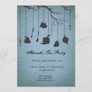 Geburtstags-Tee-Party Einladung