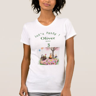 Geburtstags-Tiere für Kinder und Eltern nach Maß  T-Shirt