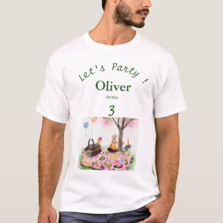 Geburtstags-Tiere für Kinder und Eltern nach Maß  T-Shirt
