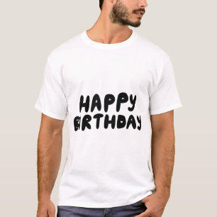 Geburtstags-Typografie-Sprüche T-Shirt