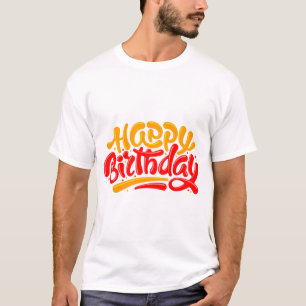Geburtstags-Typografie-Sprüche T-Shirt