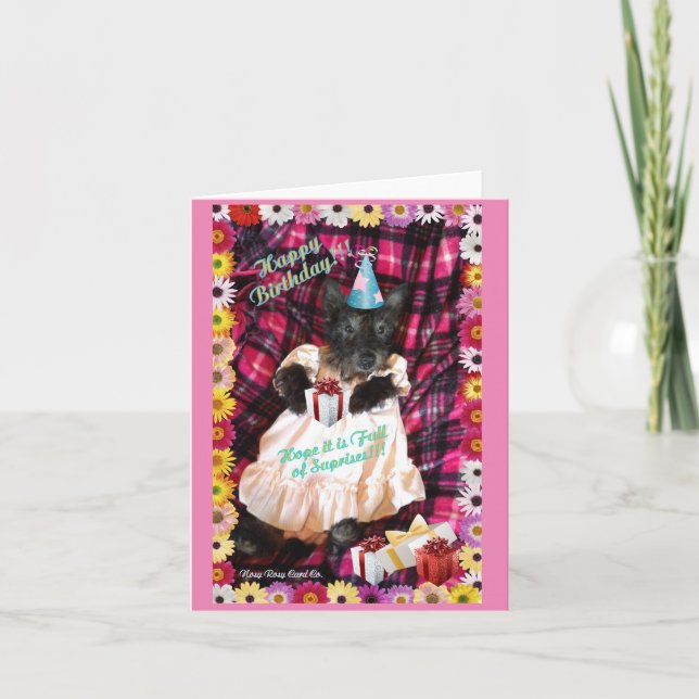 Geburtstags-Überraschungs-Karte Karte (Vorderseite)