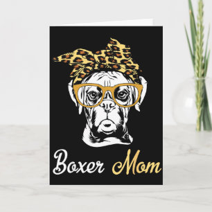 Geburtstags- und Muttertagsgeschenk-Boxer-Mama Karte