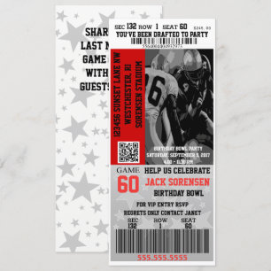 Geburtstags-VIP-Fußballticket Sportfeier Einladung